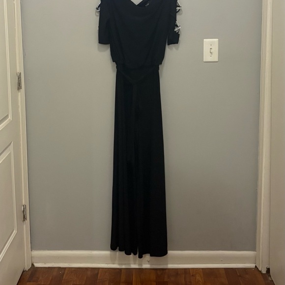 Elegant Black Evening jumpsuit - Picture 5 of 14